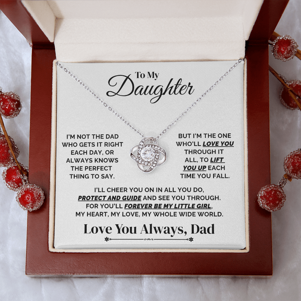 To My Daughter – I'll Lift You Every Time You Fall – Necklace