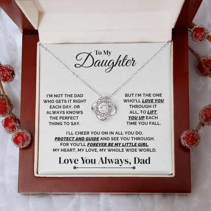 To My Daughter – I'll Lift You Every Time You Fall – Necklace