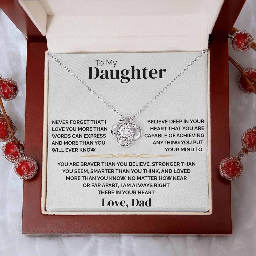 To My Daughter - Always There - Necklace