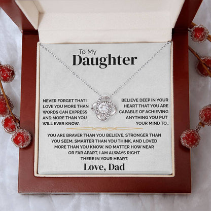 To My Daughter - Always There - Necklace