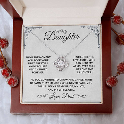 To My Daughter - My Little Girl - Necklace