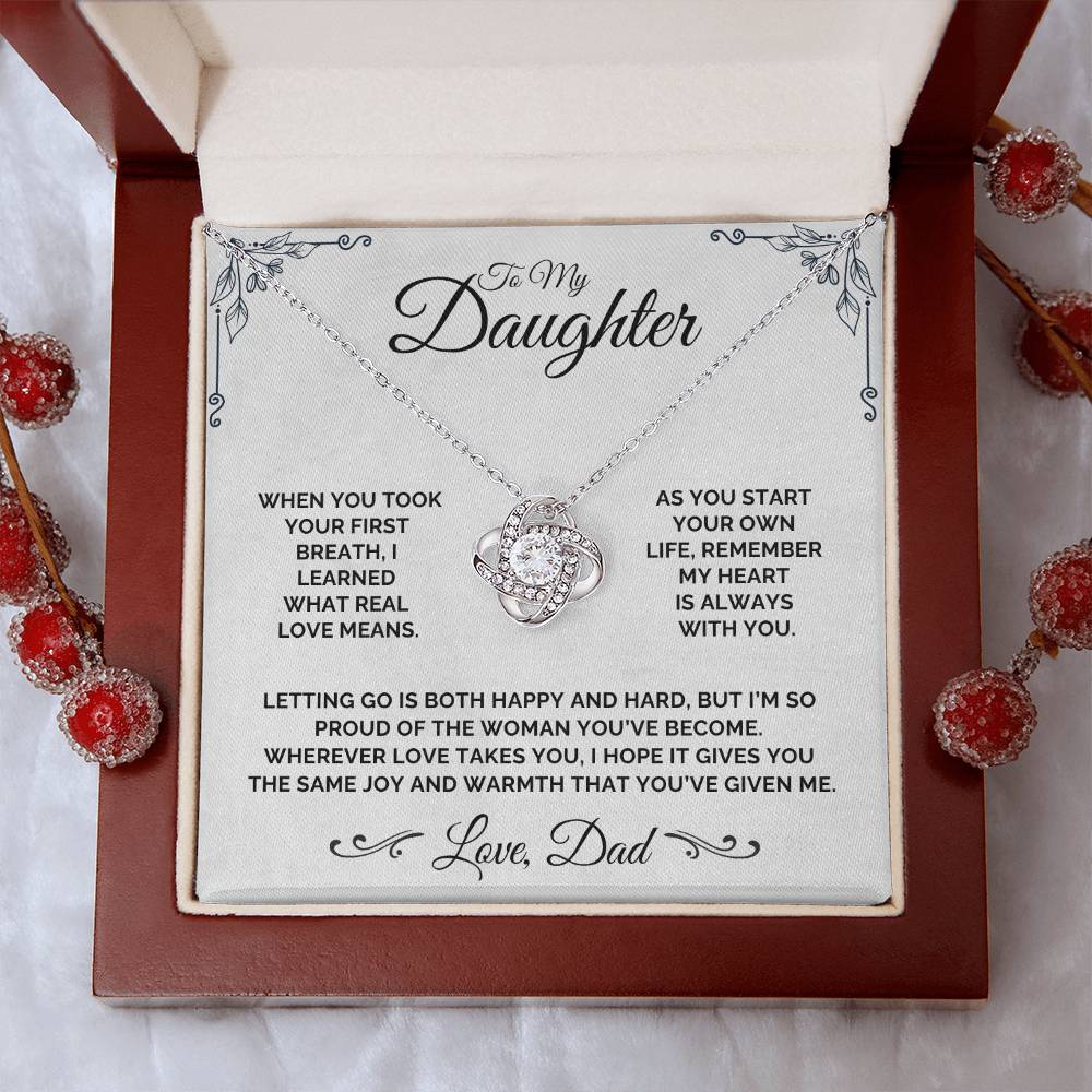 To My Daughter - Letting Go With Love - Necklace