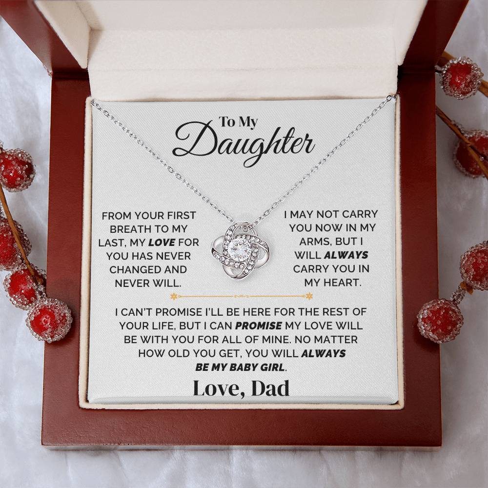 To My Daughter – Forever My Baby Girl – Necklace