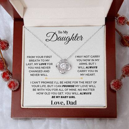 To My Daughter – Forever My Baby Girl – Necklace