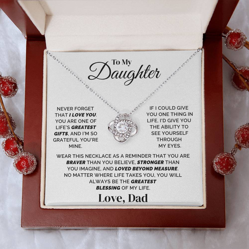 To My Daughter – Forever Grateful for You – Necklace