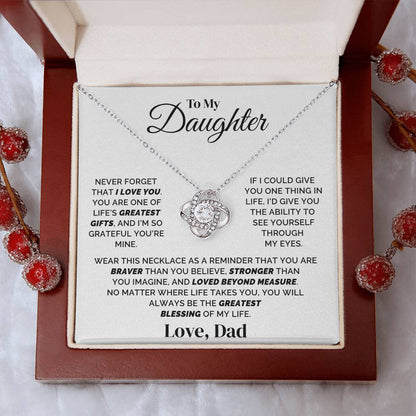 To My Daughter – Forever Grateful for You – Necklace