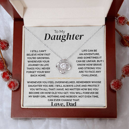 To My Daughter - Never Forget Home - Necklace