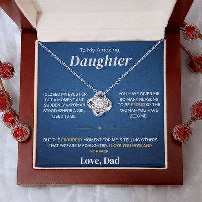 To My Daughter - Proudest Moment - Necklace