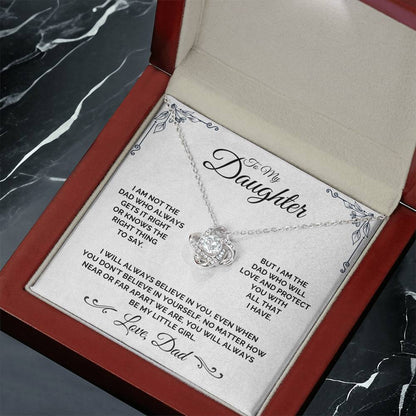 To My Daughter - The Imperfect But Loving Dad - Necklace
