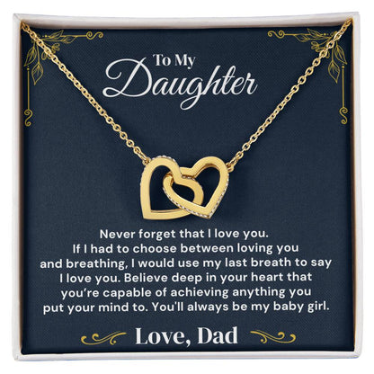 To My Daughter - My Baby Girl - Necklace