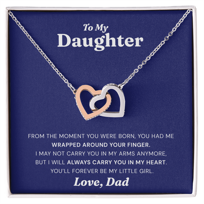 To My Daughter - Wrapped Around Your Finger - Necklace
