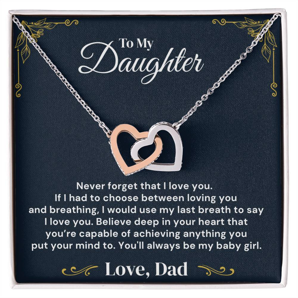 To My Daughter - My Baby Girl - Necklace