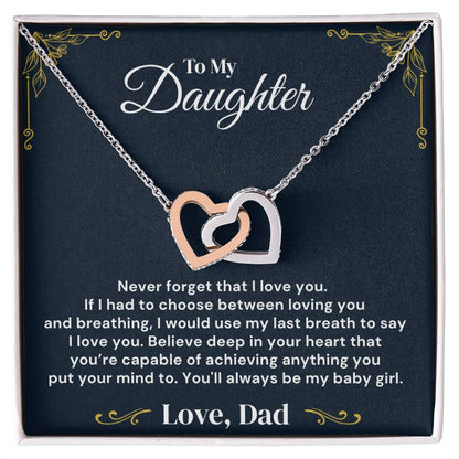 To My Daughter - My Baby Girl - Necklace