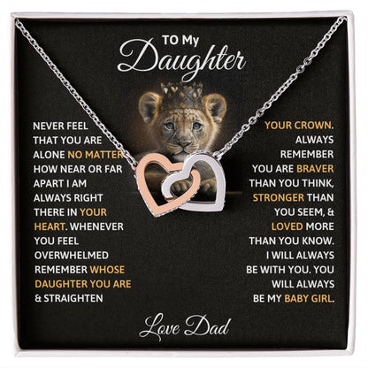 To My Daughter - Straighten Your Crown - Necklace
