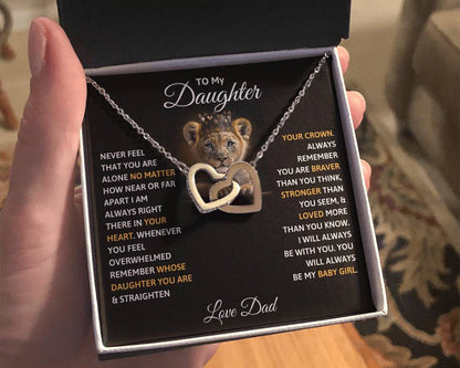 To My Daughter - Straighten Your Crown - Necklace