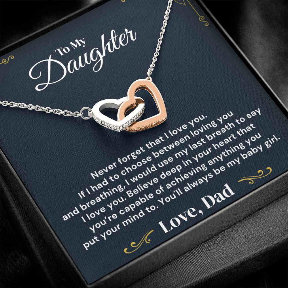 To My Daughter - My Baby Girl - Necklace