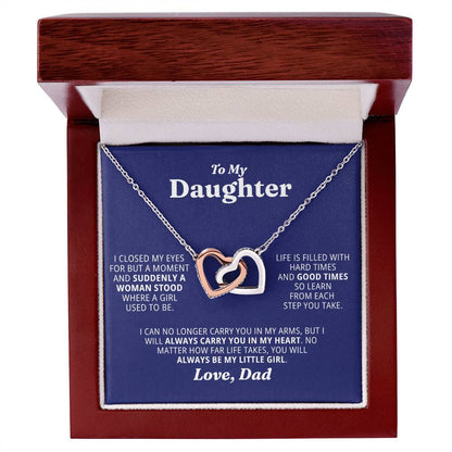 To My Daughter - Always Be My Little Girl - Necklace