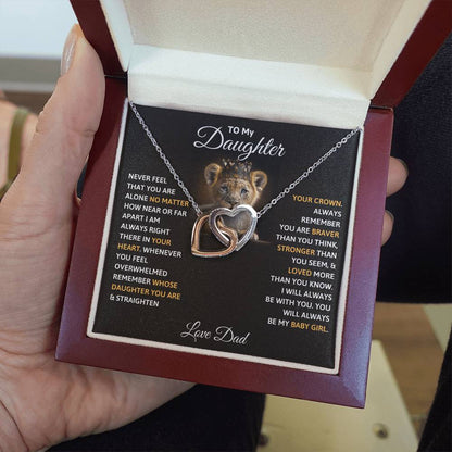 To My Daughter - Straighten Your Crown - Necklace