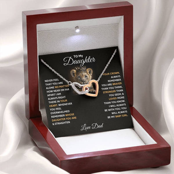 To My Daughter - Straighten Your Crown - Necklace