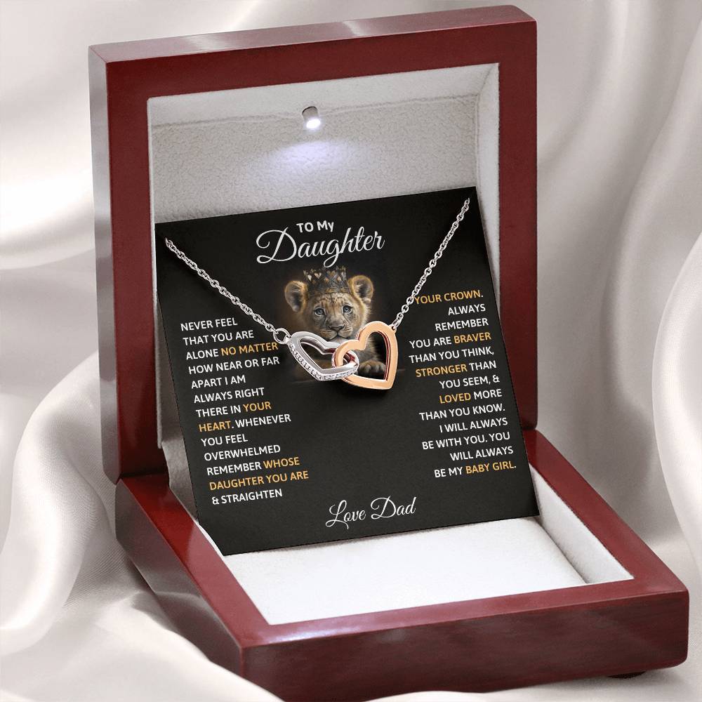 To My Daughter - Straighten Your Crown - Necklace