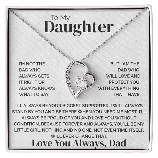 To My Daughter - Forever & Always - Necklace
