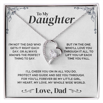 To My Daughter - A Father's Promise - Necklace