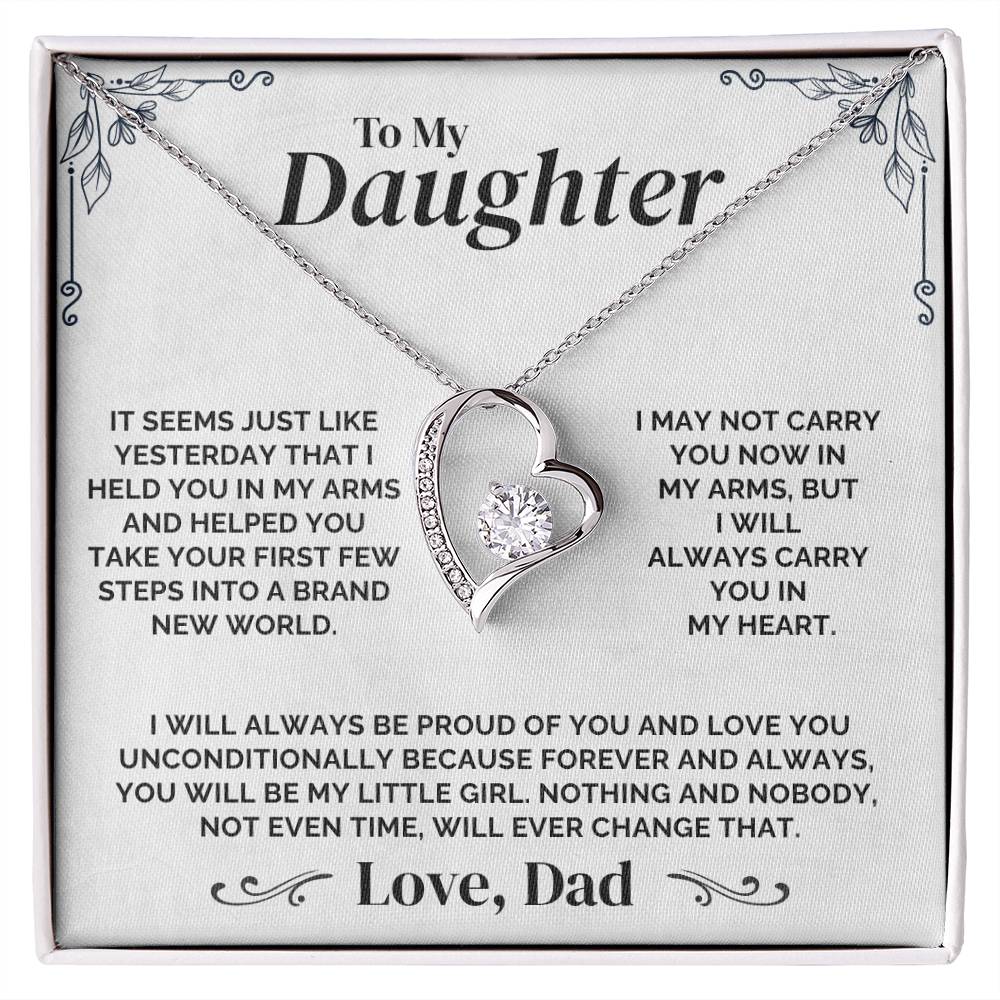 To My Daughter - Always My Little Girl - Necklace