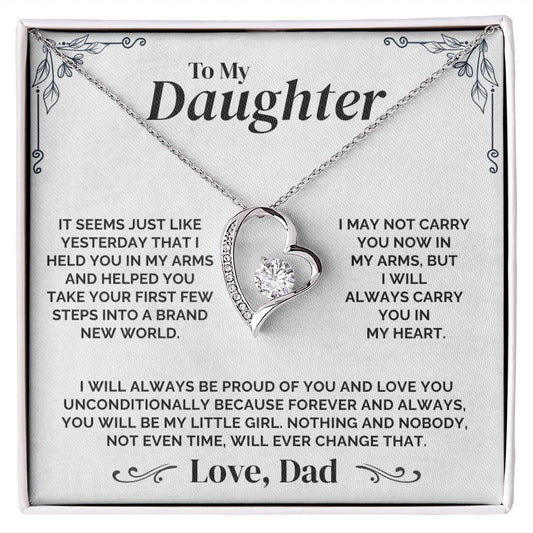 To My Daughter - Always My Little Girl - Necklace