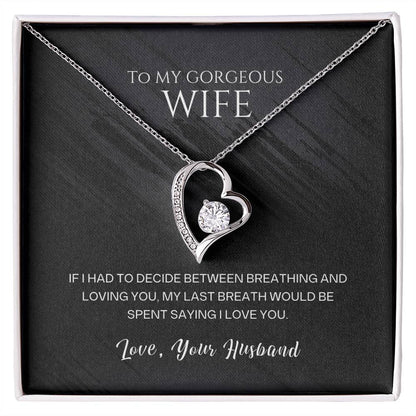 To My Wife - I Love You - Necklace