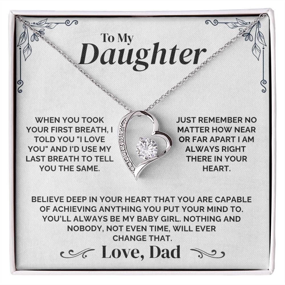 To My Daughter - Always Be My Baby Girl - Necklace