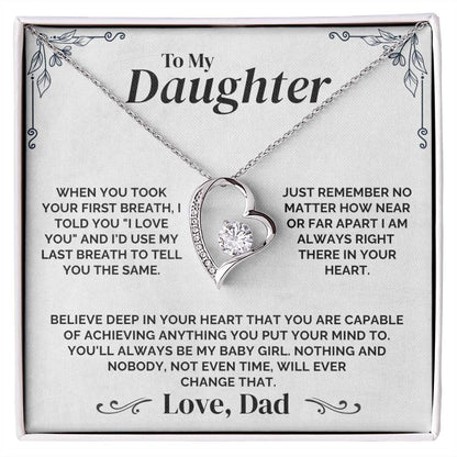 To My Daughter - Always Be My Baby Girl - Necklace