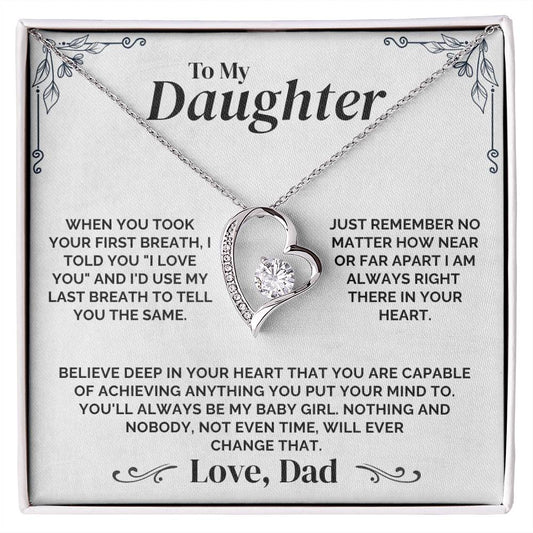 To My Daughter - Always Be My Baby Girl - Necklace