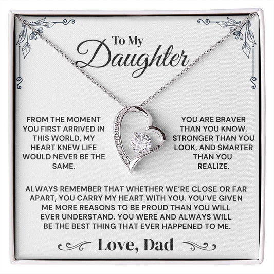 To My Daughter - You Carry My Heart - Necklace