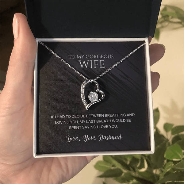 To My Wife - I Love You - Necklace