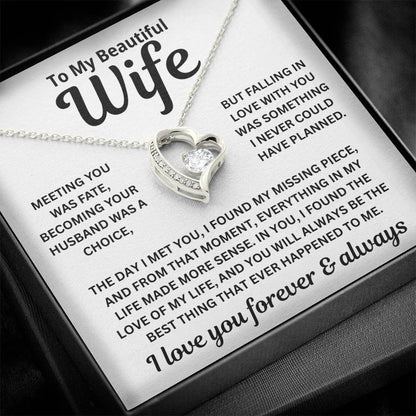 To My Wife - Always Meant To Be Lived This Way - Necklace