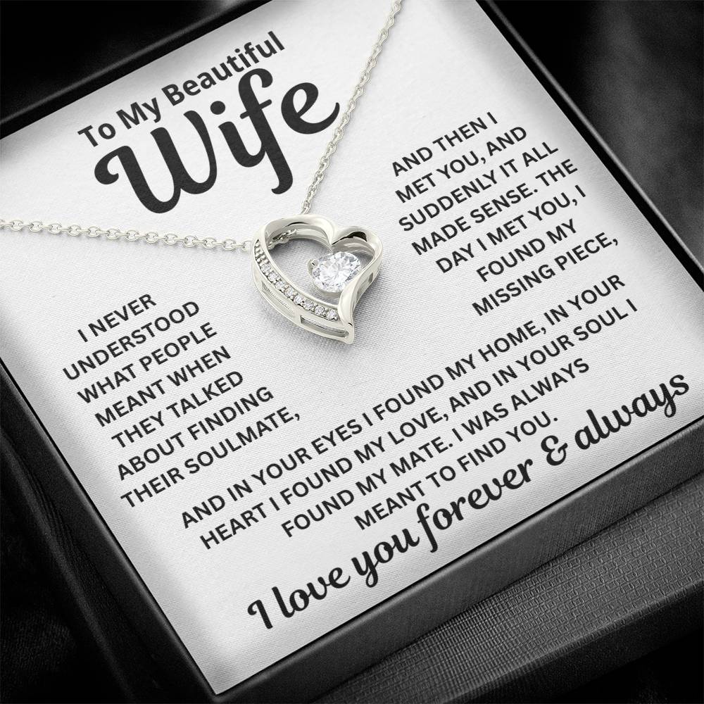 To My Wife - I Was Always Meant To Find You - Necklace