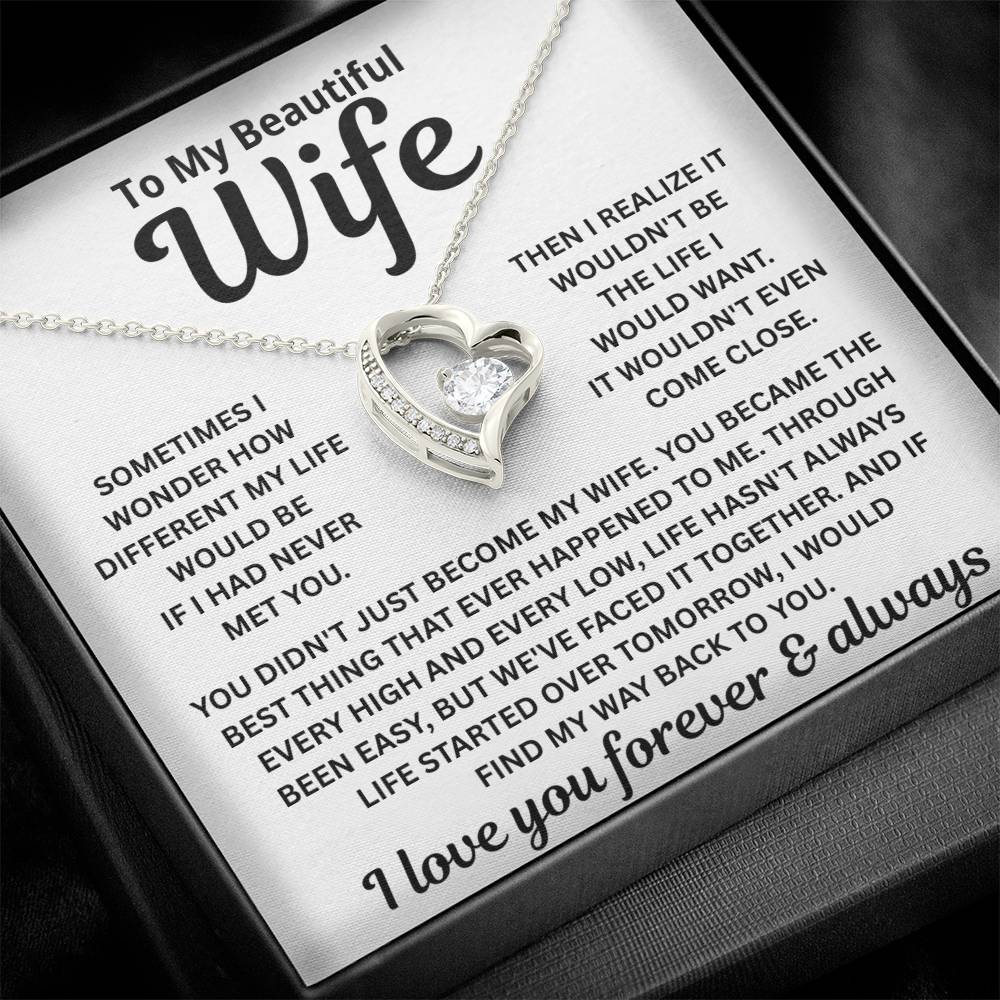 To My Wife – I’d Find You In Every Lifetime – Necklace