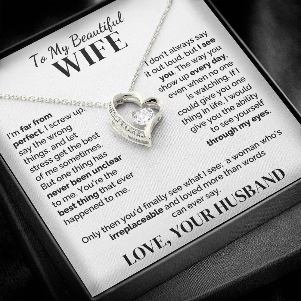 To My Wife – Irreplaceable – Necklace