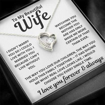 To My Wife - I Can't Live Without You - Necklace