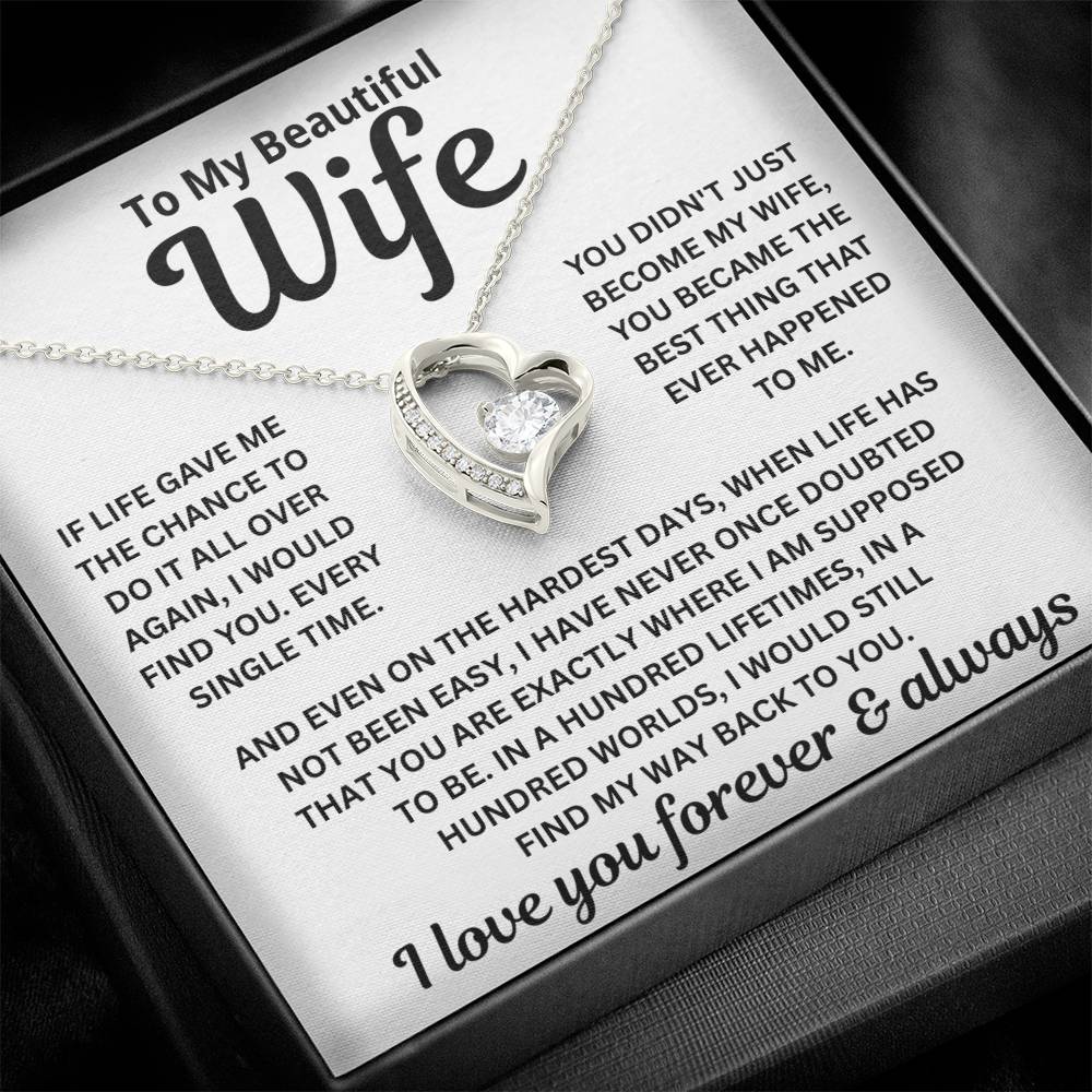 To My Wife — Find My Way Back To You — Necklace
