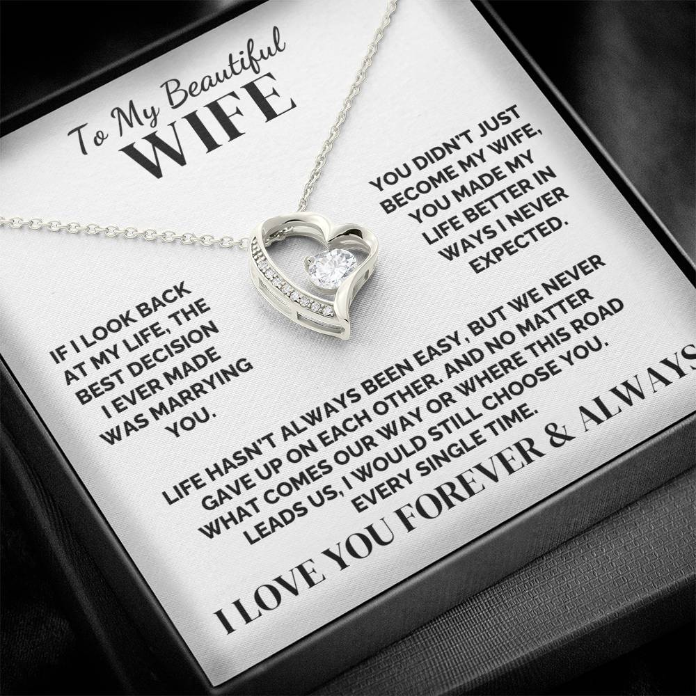 To My Wife – We Never Gave Up – Necklace