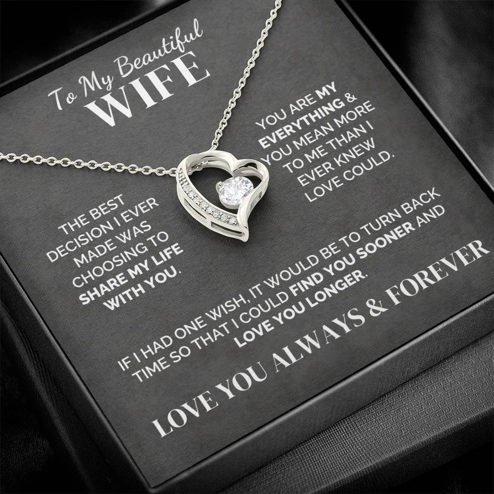 To My Wife – My Best Decision – Necklace