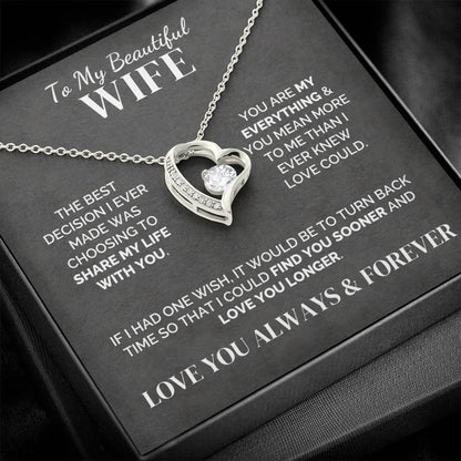 To My Wife – My Best Decision – Necklace