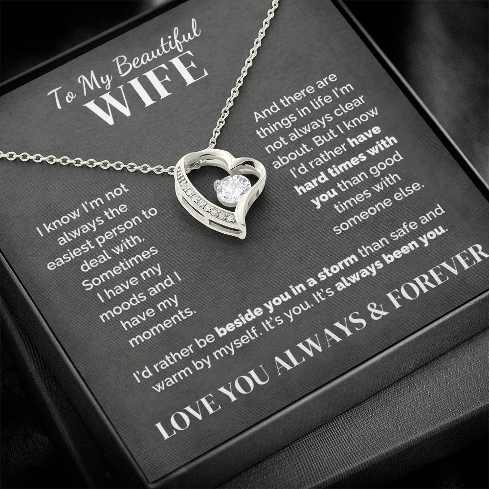 To My Wife – Through Hard Times Together – Necklace