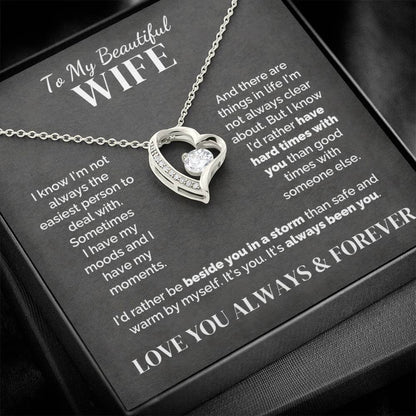 To My Wife – Through Hard Times Together – Necklace