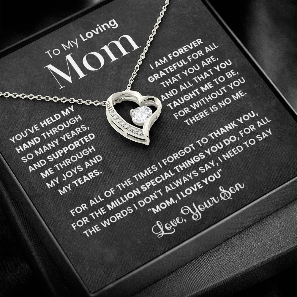 To My Mom - Forever Grateful For You - Necklace