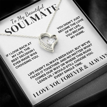 To My Soulmate – The Best Decision of My Life – Necklace