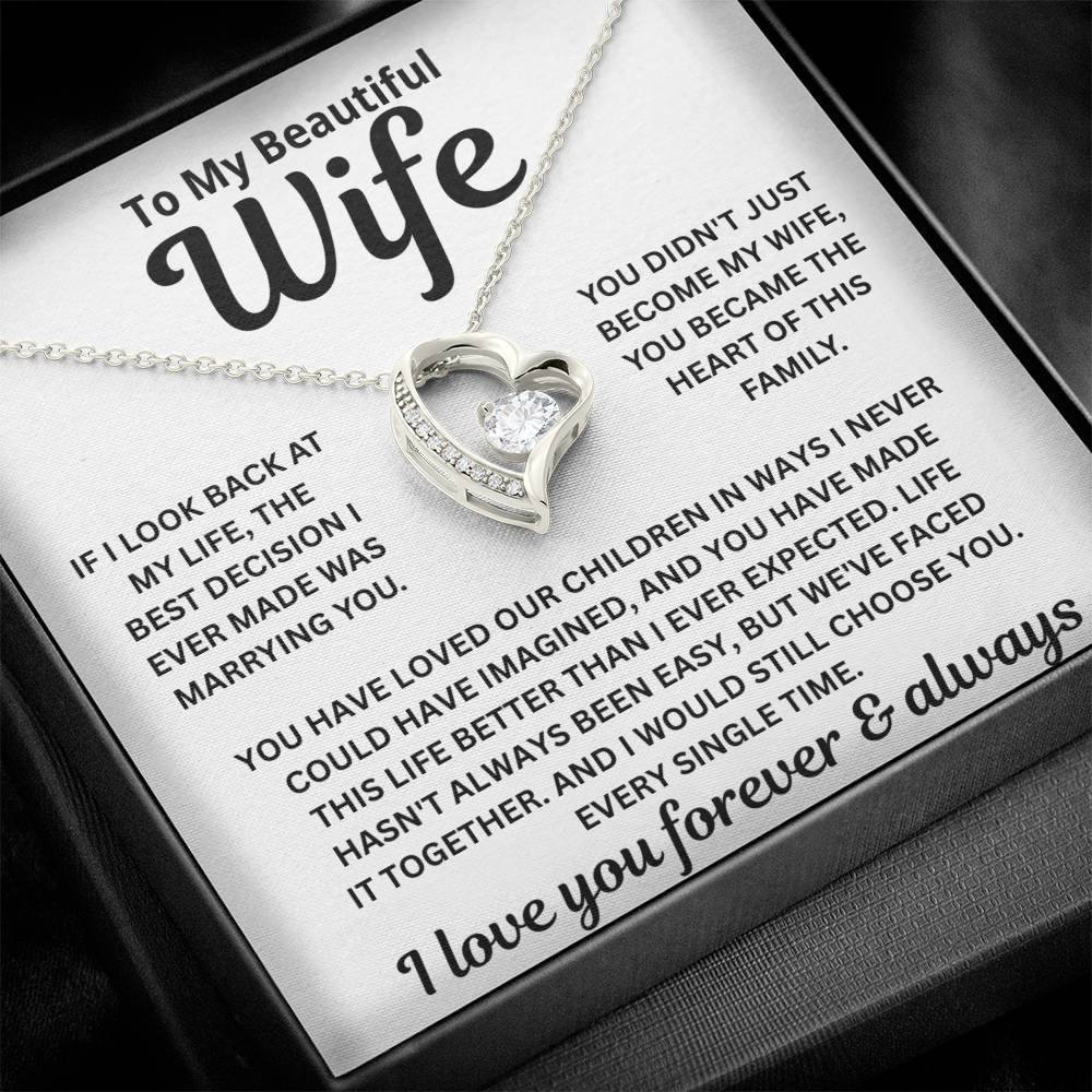 To My Wife — Heart of This Family — Necklace