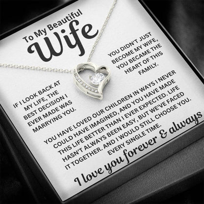 To My Wife — Heart of This Family — Necklace