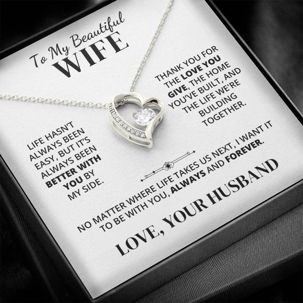 To My Wife – Better With You – Necklace